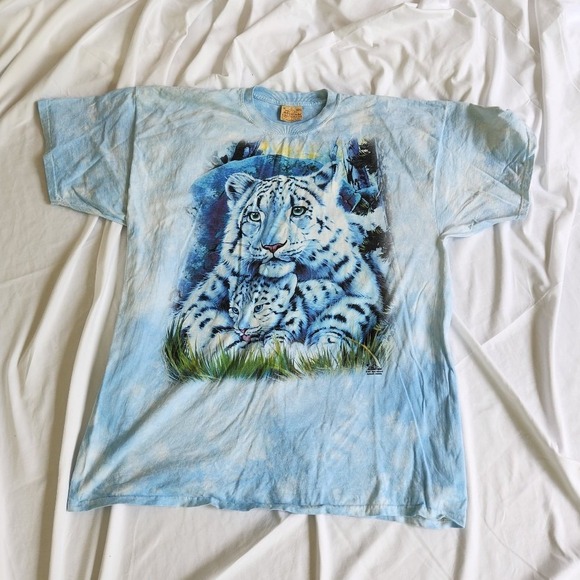 Y2K‎ The Mountain Blue Tiger Tee - Picture 1 of 5